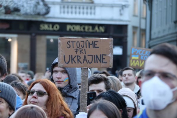 Zhromaždenie na podporu Ukrajiny