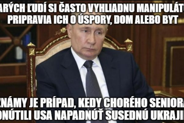 .meme-nto týždňa: Varovanie pre seniorov – pozrite, ako dopadol Putin