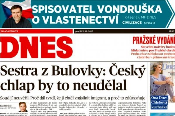 Noviny MF DNES jsou tištěné Parlamentní listy. Dělají parodii na žurnalistiku