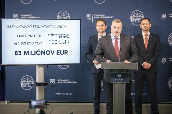 Prídavok na dieťa jednorazovo stúpne na 100 eur