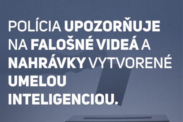 Polícia varuje, že v súvislosti s voľbami môže dôjsť k zneužívaniu umelej inteligencie