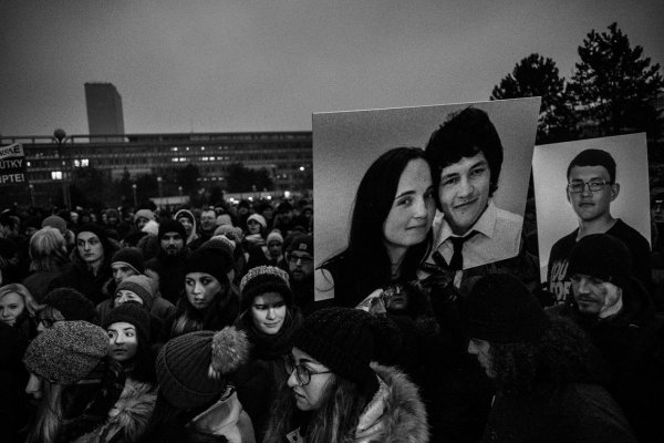 Ján Gálik z protestov Za slušné Slovensko: Nech si Matovič neberie do úst Jána Kuciaka