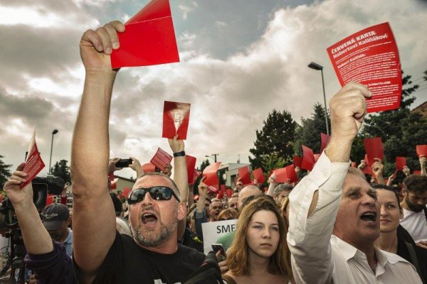 Protest proti mafiánom vo vláde III