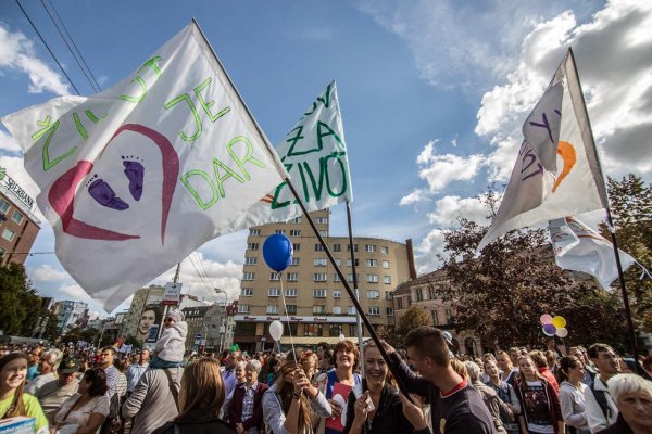 Atmosféra pochodu za život