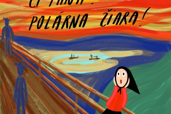 Rosie Naive Art: Polárna žiara