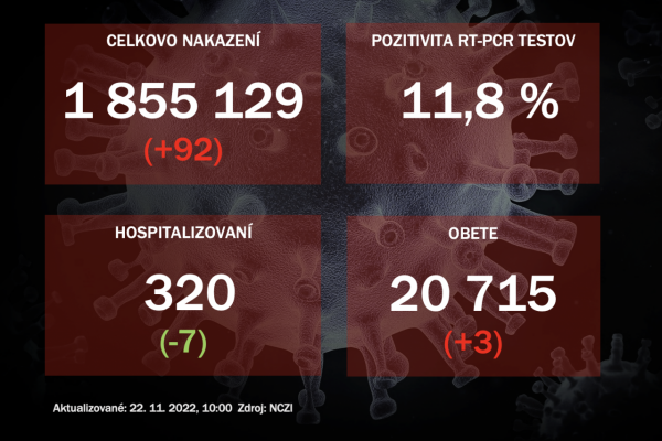 Koronavírus ONLINE: PCR testy v pondelok odhalili 92 pozitívnych