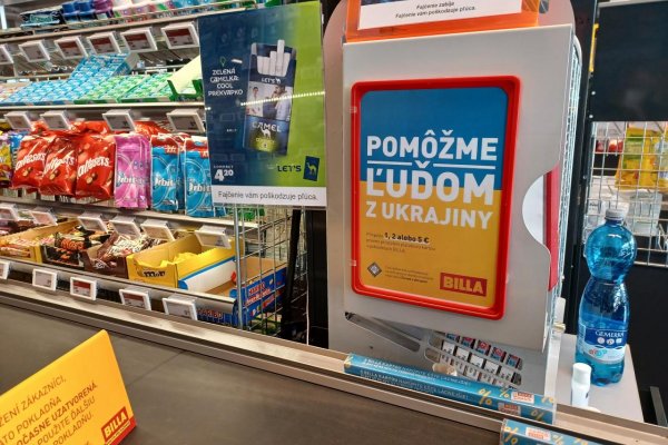 BILLA spolu so svojimi zákazníkmi venuje na pomoc utečencom z Ukrajiny viac ako 23 358 eur