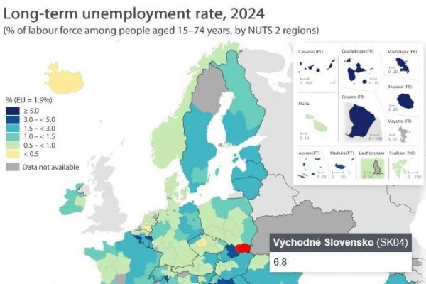 Dáta bez pátosu: Dlhodobá nezamestnanosť a detská úmrtnosť: Východ Slovenska